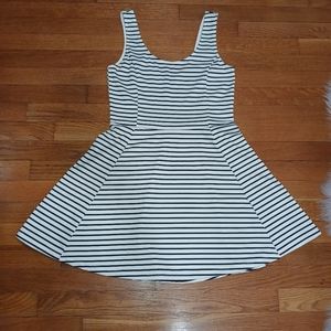 H&M Black and White striped dress-Womens size 10